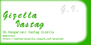gizella vastag business card